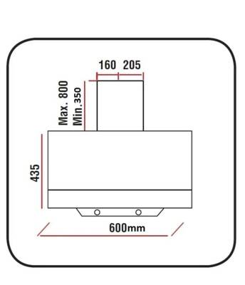 ALVEUS F18 TEK CAMLI SİYAH ANKASTRE DAVLUMBAZ - 4