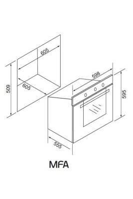 ALVEUS MFA 630 SİYAH ANKASTRE FIRIN - 4