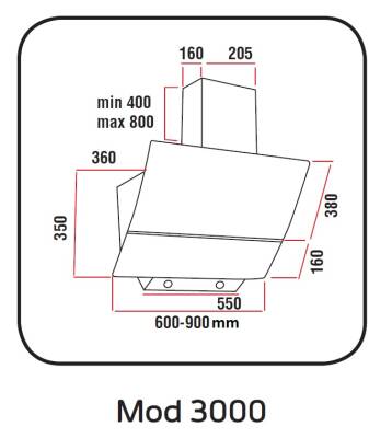 ALVEUS PREMIUM 3'LÜ SİYAH ANKASTRE SET (GLS640 -MOD 3000 - MFA627) - 6