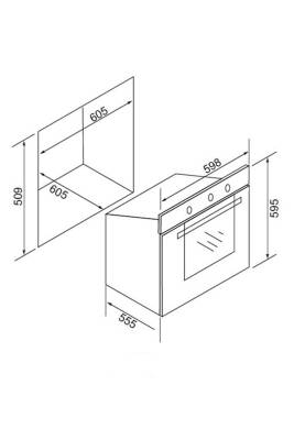 EXEP ECO LİNE BEYAZ 3 LÜ ANKASTRE SET (ED401-EO320-EF240) - 7